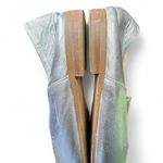 Pull & Bear  Silver Leather Loafers Flats 37/6.5 Photo 4