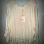 Knox Rose  women’s‎ Cream Long Sleeve lightweight knit shirt size Large nwt Photo 0