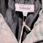 Splendid Plaid Faux Fur Bomber Jacket XS Photo 4