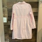 Lilly Pulitzer  100% Cotton Light Pink Pinstripe Shirt Dress Photo 8