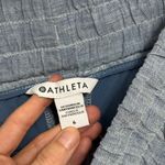 Athleta NWT Cabo 4” Linen Short in Chambray Blue - Size 6 Photo 4