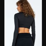 Princess Polly Beccy Black Cropped Cut Out Long Sleeve Top 8 Photo 4