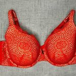 Cacique  Lace T-Shirt Bra Red Orange 44DD Photo 1