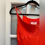 Anthropologie  Bias Slip Dress in Orange Lyst Elegant Formal Cocktail Size XS Photo 5