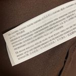 Abercrombie & Fitch NEW Abercrombie 90s Straight Ultra High Rise Brown Leather Pants 34/18 Long Photo 4