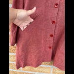 Flax  burnt orange linen dress small Photo 2