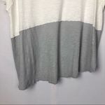 Free People  We the Free Gray & Ivory Midnight Colorblock High Low T-Shirt XS Photo 7