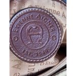 Vintage Etienne Aigner Beige Canvas Leather Shoulder Bag Classic Neutral Purse Tan Photo 10