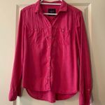 American Eagle Outfitters Button Down Top Pink Size M Photo 0