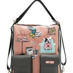 Nicole Lee USA Multifunction Adjustable Strap Eco-Leather Backpack Photo 0