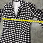 J.Crew Size 2 Trendy Chic Black/Ivory Buffalo Check Wool-Blend Blazer Accademia Photo 9