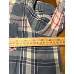 Woolrich  Womens Shirt Size XXL Blue Plaid Collared Button Down Long Sleeve Photo 4
