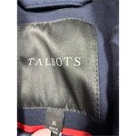 Talbots Women's XL Blue Double Breasted Pea Coat Jacket Classic Outerwear Photo 2