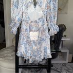 Hello Molly  Lonely Tonight Mini Cutout Dress in Floral White Photo 11