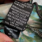 A Byer A.Byer Y2K Satiny Women's XL Sleeveless Asymmetric Ruffle Blue Green Top Blouse Photo 7