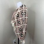 House of Harlow 1960 Pullover Sweater Cropped Crochet Fringe Long Sleeve Sz OS Photo 2