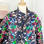 Anthropologie Vilagallo Floral Embroidered Beaded Camo Jacket Size M NWT Photo 2