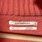 Anthropologie Margarita Pink Button Mock Neck Long Sleeve Tunic Sweater Size M Photo 9