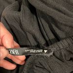 ZARA Black Maxi flowing Grecian Dress medium with beaded straps. Never worn Photo 6