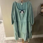 Ava & Viv  Women’s Green Short Sleeve Tiered Dress NWT Size 3X Photo 1