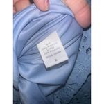 Renee C. Women's Blue Lace Midi Dress Sleeveless Tie‎ Strap Size S Photo 4