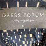 Dress Forum Anthropologie  navy and mocha mosaic cutout crop jumpsuit small NWT Photo 5