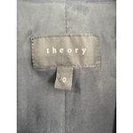 Theory  Women Lanai Navy Blue  Wool Blazer Jacket Collarless Open Front Size 0 Photo 1