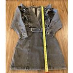 Anthropologie Alexia Magali Pascal Denim Carbon Mini Dress Ruffle belt accent 6 Black Photo 1