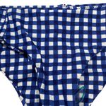 Show Me Your Mumu  Mermaid Blue White Check Bikini Bottoms Women's Size Small S Photo 2