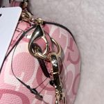 Guess Pink and White Satchel with Gold Accents Photo 8