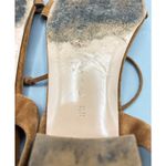Gianvito Rossi  Suede Lace Up Flat Sandals Tan Brown Women's Size 38.5 Photo 5