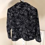 Modcloth  EUC Women's Black and White Floral Blazer 3/4 Sleeve Size S Photo 3