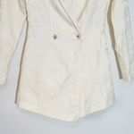 Lulus  Cream Long Sleeve Romper with Blazer Styling NWT Size Small Bridal Romper Photo 3