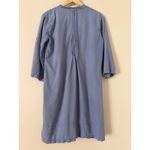 CP Shades  Women's XS Light Blue Tunic Top Pintuck Regina Top Silk Cotton Blend Photo 4