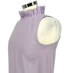 J.Crew  Lavender Sleeveless Ruffle High Neck Blouse Size XS Photo 3