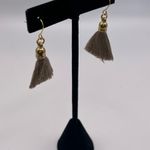 20” Gold Tone Necklace w/ Earth Tone Pendant & Taupe Earrings Photo 7