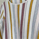 Madewell Women’s Blakley Stripe Sweater Knit Tee Top Pearl Ivory Multicolor 2X Photo 14