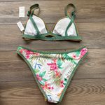 Cupshe ‎ Night Orchid Whipstitch Bikini Set Cheeky Bottoms Women's Size Large NEW Photo 2