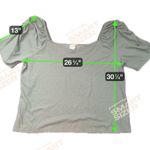 Ava & Viv  Sage Green Puff Sleeve Fitted Blouse Photo 5