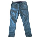 Boden pewter metallic coated skinny pant size 12 Silver Photo 1