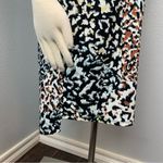 Christian Siriano Multicolor Animal Print Tunic Shift Shirt Dress Black Size M Photo 4