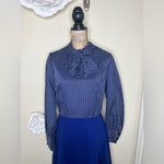 NTM: Vintage Herman Marcus Dallas Navy Polka Dot Bow Tie A Photo 2