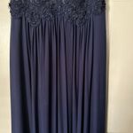 Sherri Hill Navy Blue Formal Prom Dress Photo 4