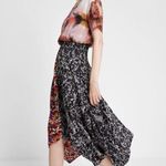 Desigual Silk Feel Make Love Not War Peace Dress Size 2 US New Photo 1