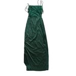 Beginning Boutique  green satin Manhattan slip dress Photo 1