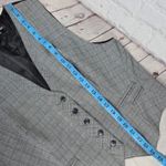Norma Kamali  Plaid Vest Womens XL Gray Black Formal‎ Lined Pockets Sleeveless Photo 7