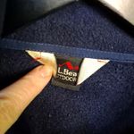 L.L. Bean Dark Blue Fleece Full Zip Size L Photo 3