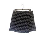Elizabeth and James  Daniella Needle Stack Wrap Front‎ Flax Blend Mini Skirt Size Photo 1