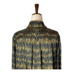 Isabel Marant Black And Gold Long Sleeve Pleated Draped Mini Dress Size M Photo 3