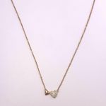 14K Rose Gold Plated Love Heart Pendant Necklace for Women Photo 0